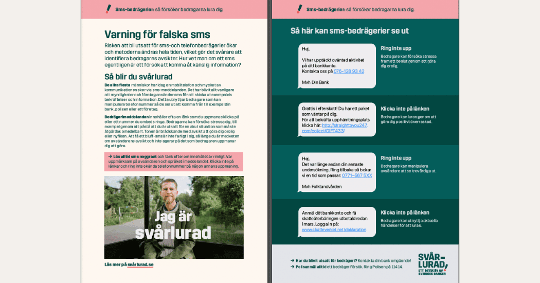 Svårlurad sms